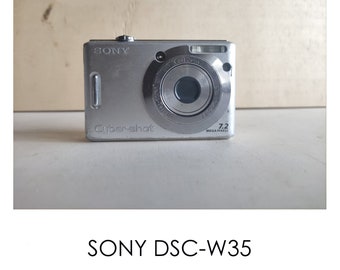 Sony DSC-W35 Y2K -- 7,2 MP -- Caméra numérique numérique Y2K à capteur CCD rétro