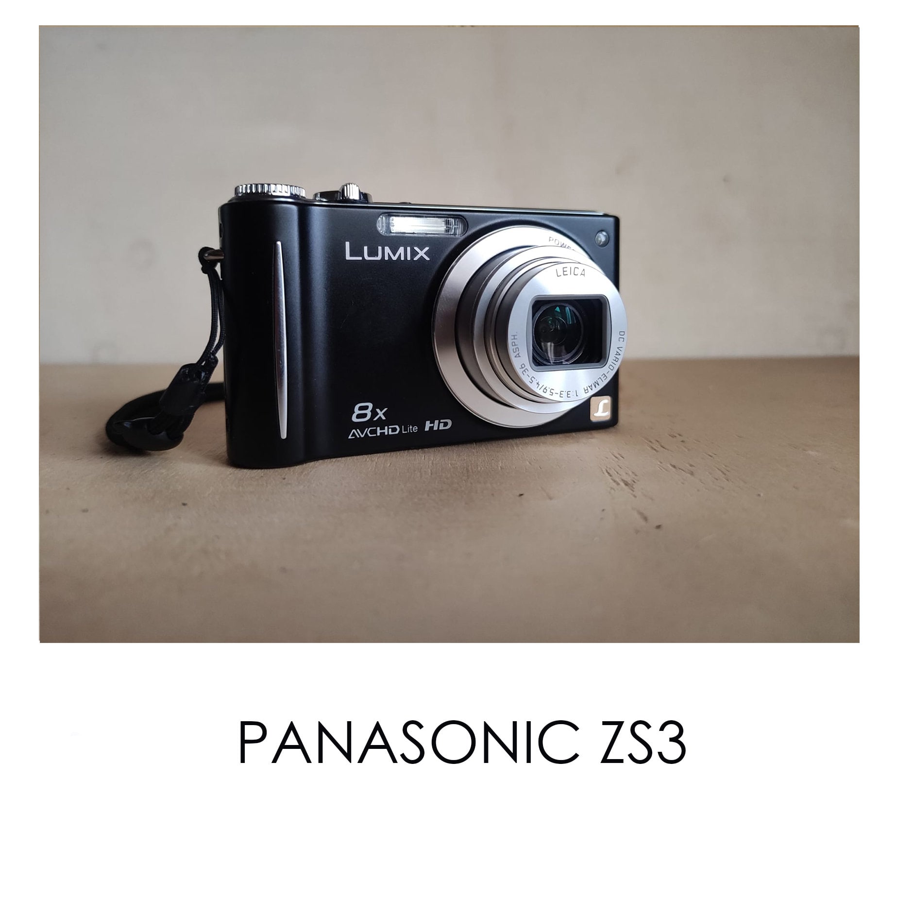 10 MP Panasonic Lumix DMC-ZS3 Leica Lens -- Y2K Digital Camera CCD