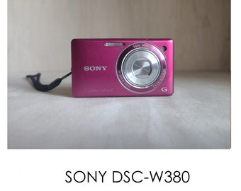 Sony DSC-W380 rose Barbie -- 14,1 MP -- Appareil photo numérique à capteur CCD rétro de l'an 2000