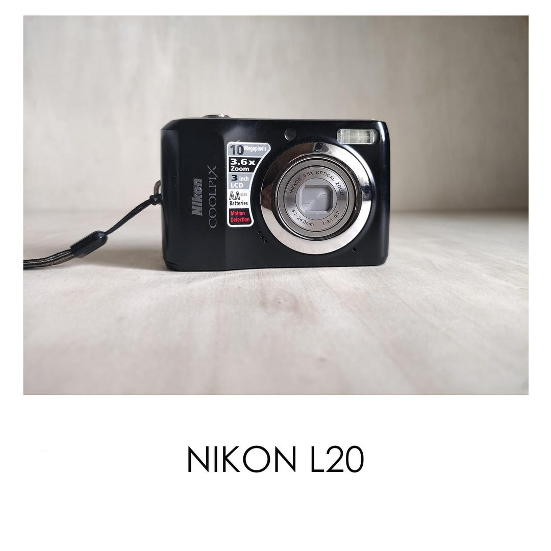 CCD Nikon L20 10MP Y2K Digicam Digital Retro Sensor Camera Etsy