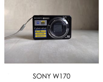 Pink Sony Cybershot DSC-W170 10.1MP Digital Camera With