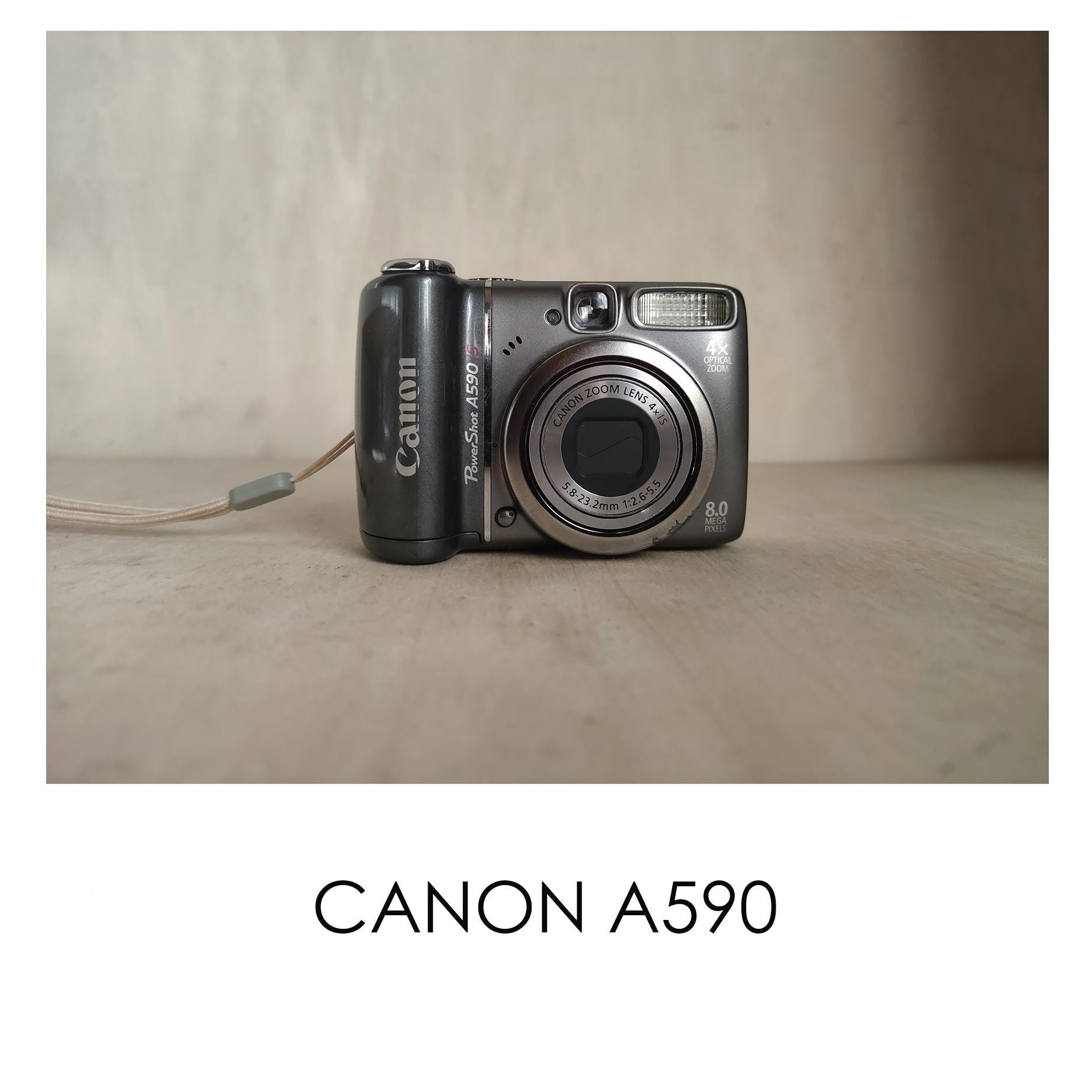 Buy Canon PowerShot A590 IS 8.0MP Digital Camera - Gray