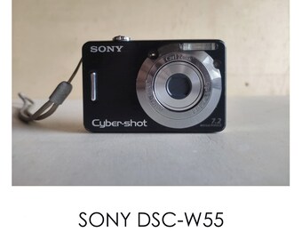 Sony Cyber-Shot DSC W55 -- 7.2MP -- Y2K Digicam Digital Retro CCD Sensor Camera