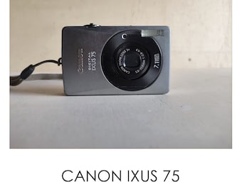 Rare Canon SD750-- Ixy Digital 90-- SD 750 -- Digital Elph 75 -- 7.1MP -- Y2K Digicam Digital Retro CCD Sensor Camera
