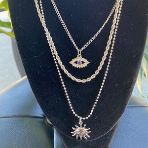 Evil eye / Sun necklace