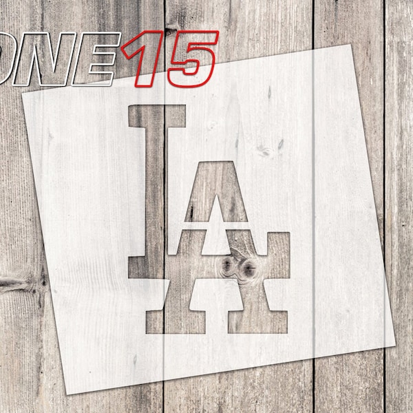 LA logo mylar stencil | Reusable | for wood food t shirt shoes painting airbrushing | food safe | diy crafting