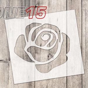 Rose flower mylar stencil | Reusable | for wood food t shirt shoes painting airbrushing | food safe