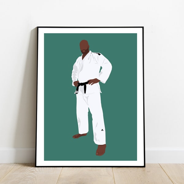 Teddy Riner - Affiche minimaliste - Poster - Impression