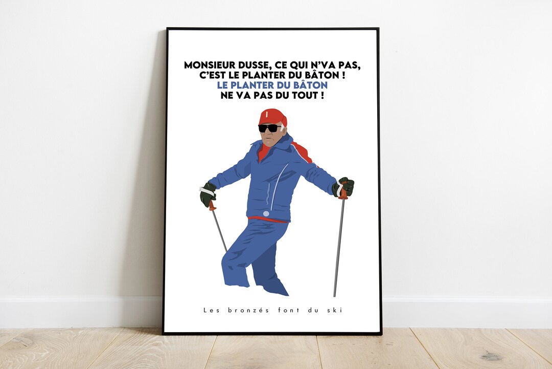 Les bronzés font du ski Affiche Poster Impression - Etsy France