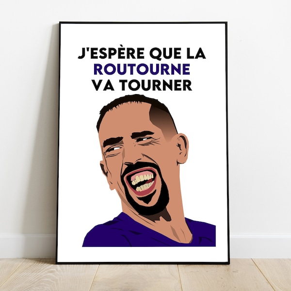 Franck Ribéry - Poster - Poster - Print