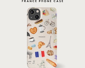 France Euro Trip Destination Watercolor Phone Case