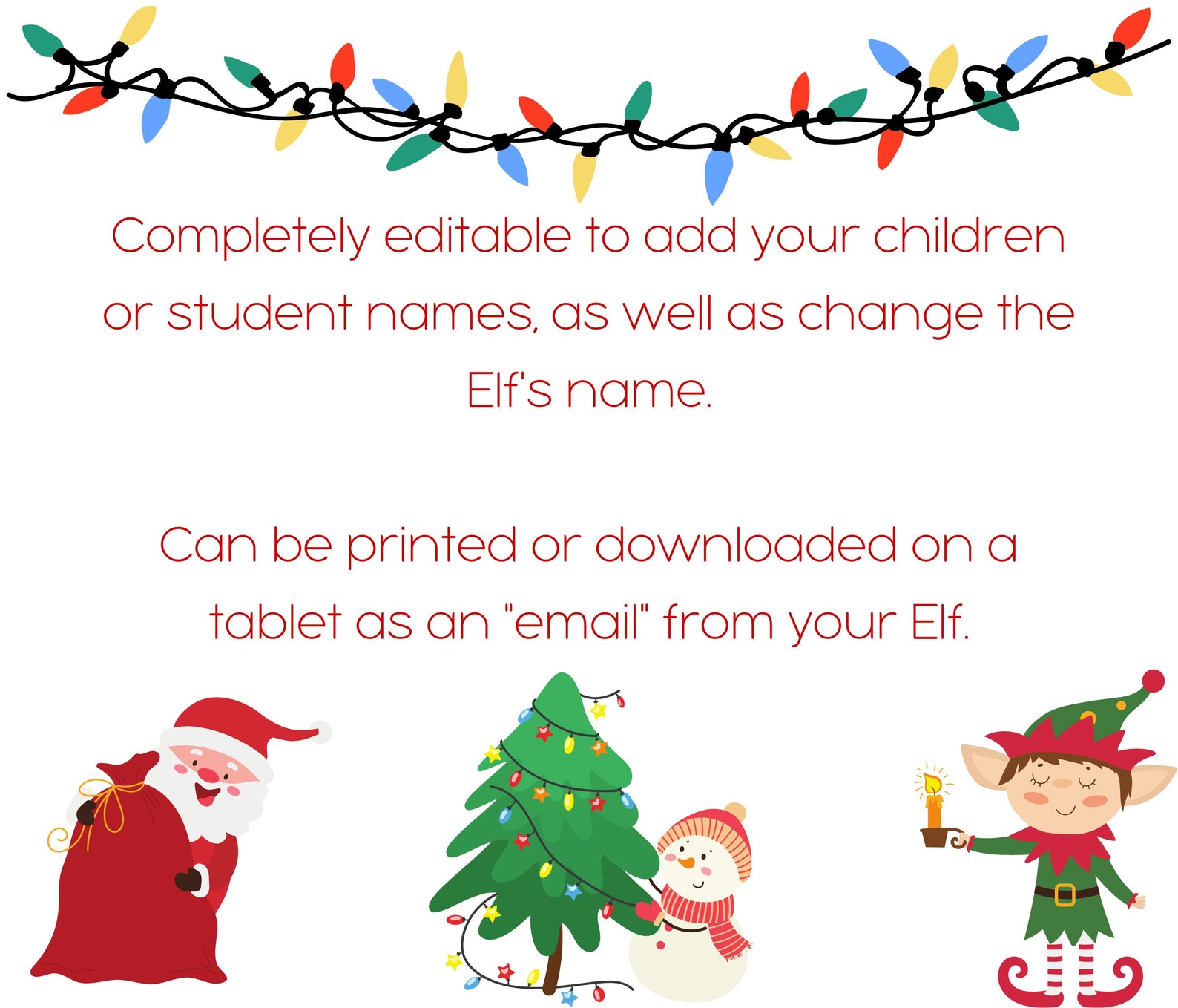 Editable Elf Letter Template Canva Template Letter From the Elf Editable Elf Letter Template Canva Template Letter From the Elf