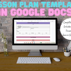 Editable Google Doc Lesson Plan Template | Editable Lesson Plans | Google Doc Lesson Plans | Lesson Plan Template | Learning Focused Lesson