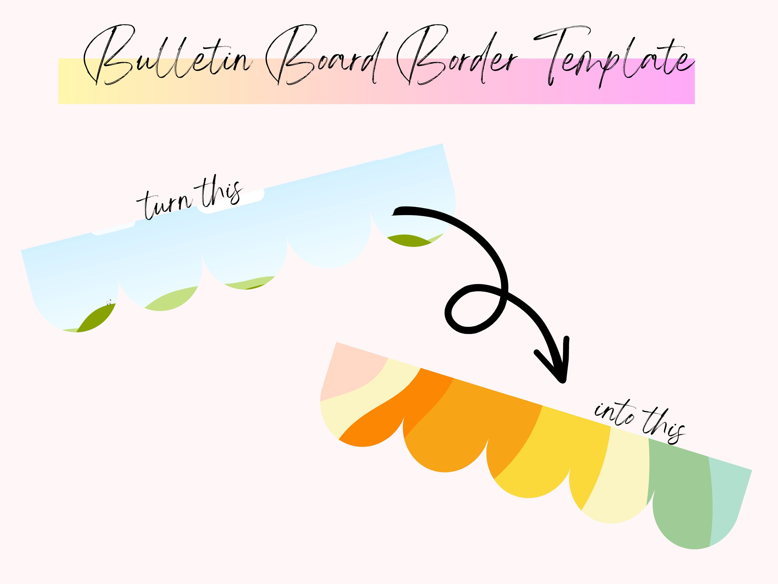 Bulletin Board Border Template Back to School Bulletin Board Border Canva Template Bulletin Board Border Template Back to School Bulletin Board Border Canva Template