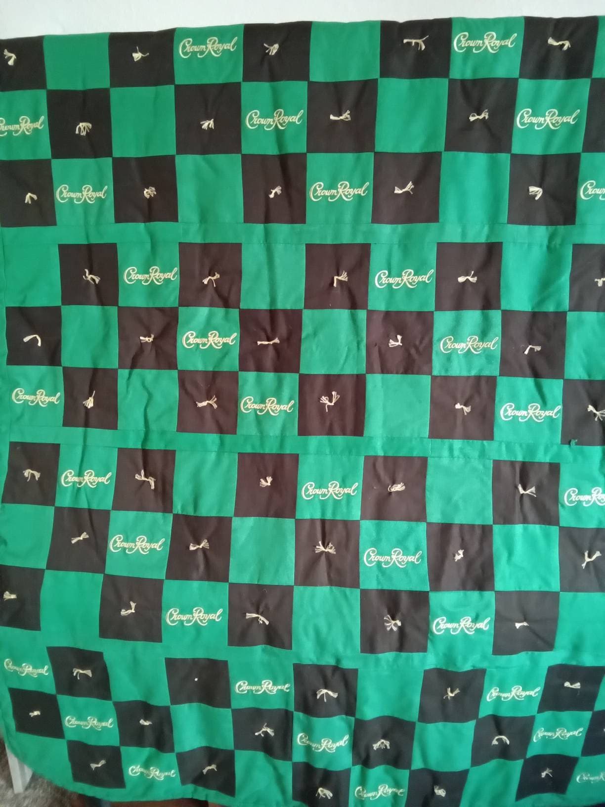 Crown Royal Apple green Bag Quilt Etsy