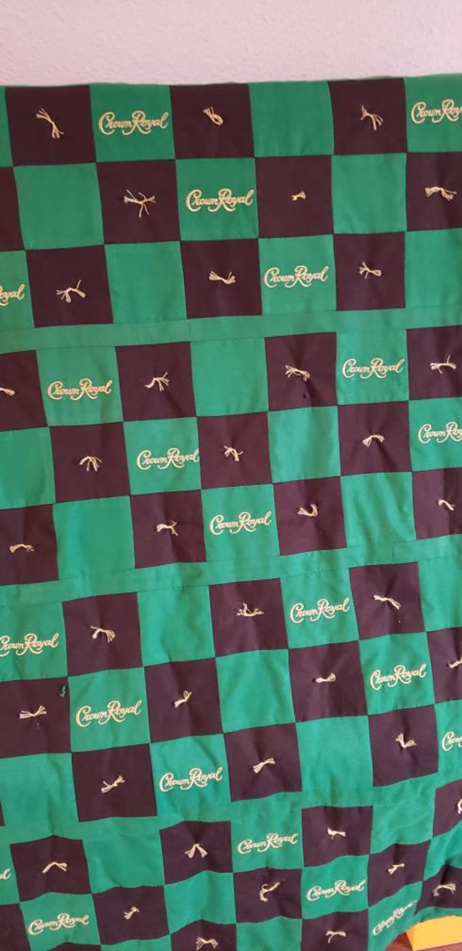 Crown Royal Apple green Bag Quilt Etsy