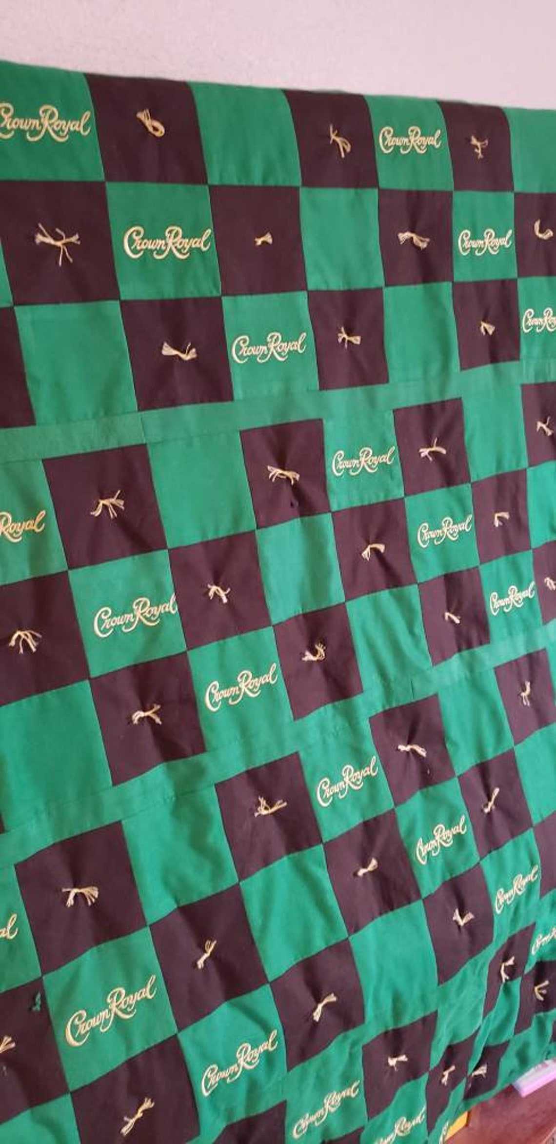 Crown Royal Apple green Bag Quilt Etsy