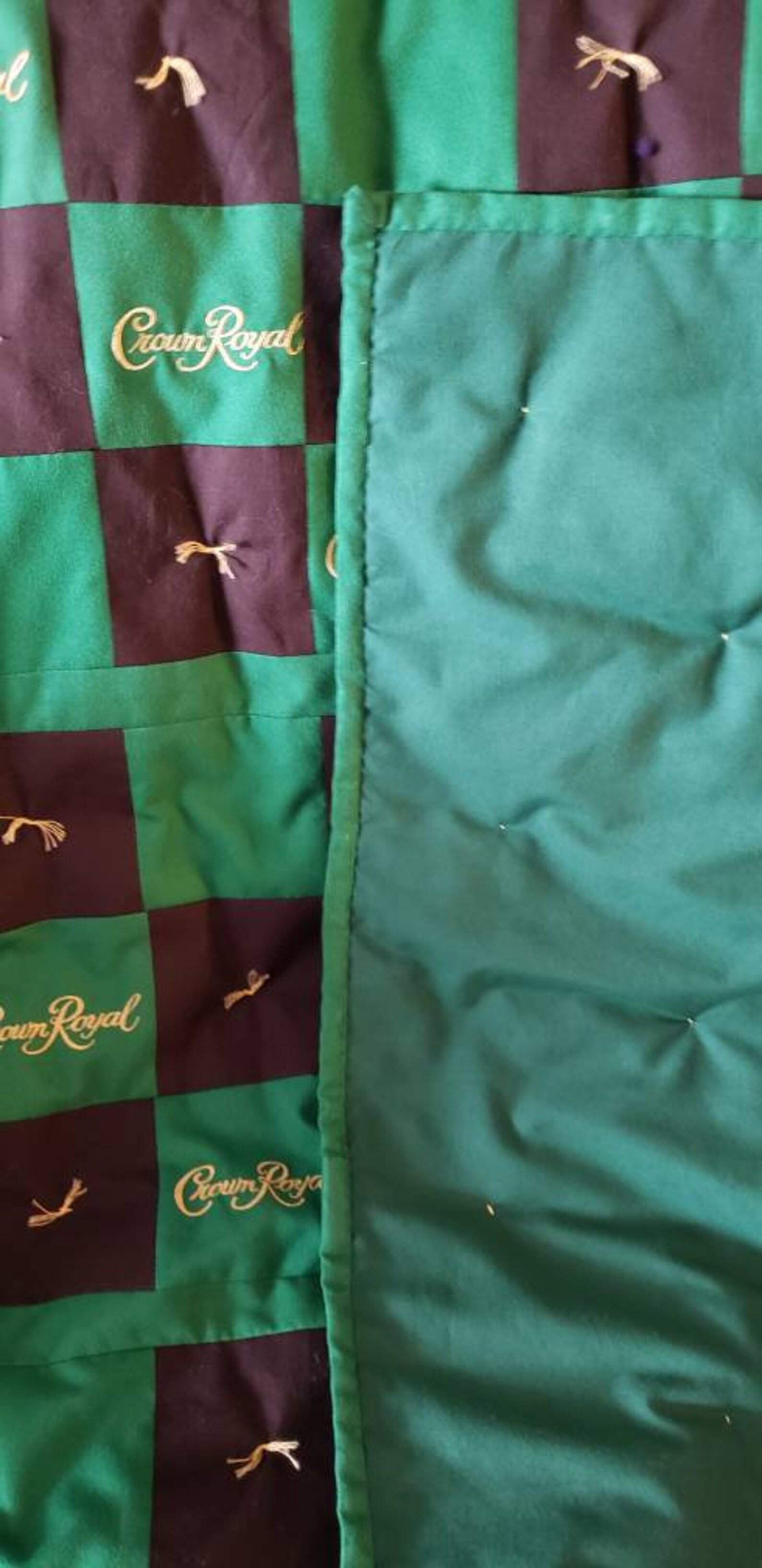 Crown Royal Apple green Bag Quilt Etsy