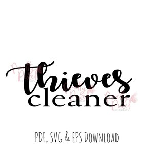Dieven schoner label digitale download