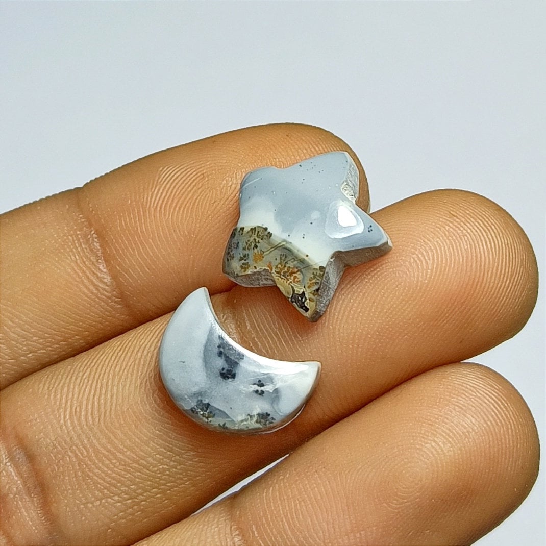 Natural Stone Jewelry Natural GemStone Gems Stone Cabochon GemStone Pendant,Match Pair Size 20x16x5 mm Natural Maligana Jasper Cabochon