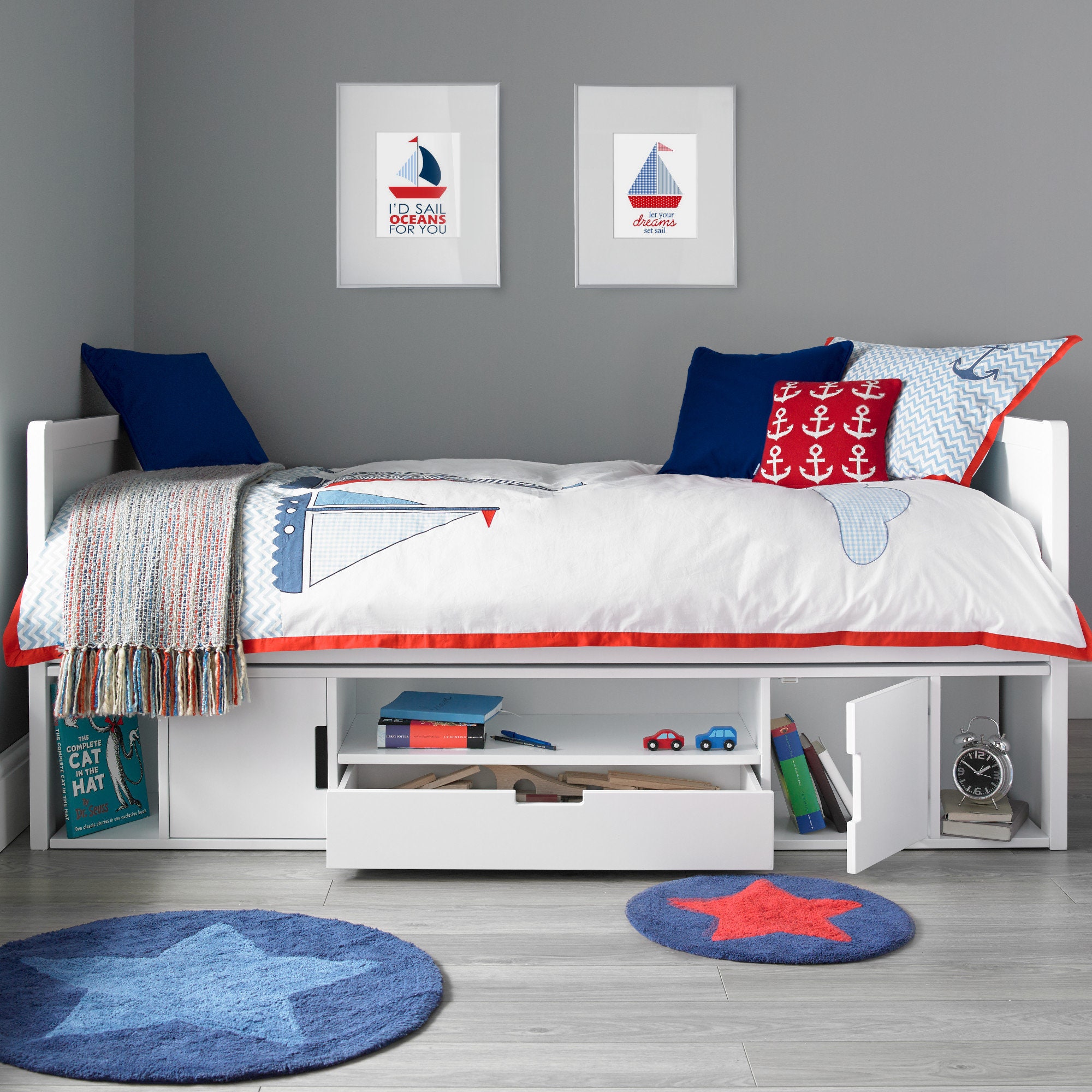 Vancouver White Wooden Single/3ft Storage Cabin Bed Etsy UK