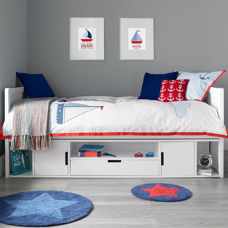 Vancouver White Wooden Single/3ft Storage Cabin Bed Etsy UK