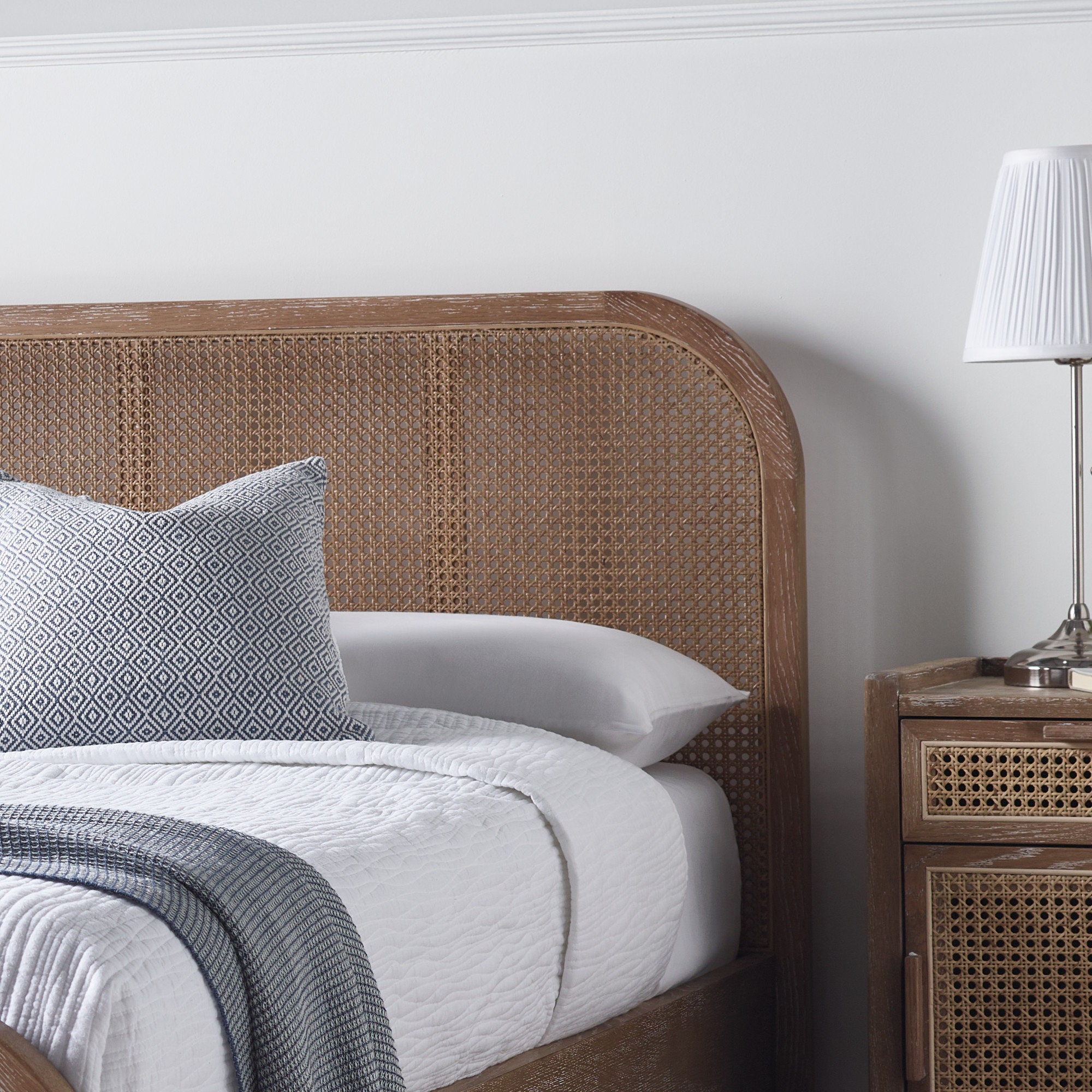 Rattan French Style Bed Frame High Foot End Double/ King/ Etsy UK