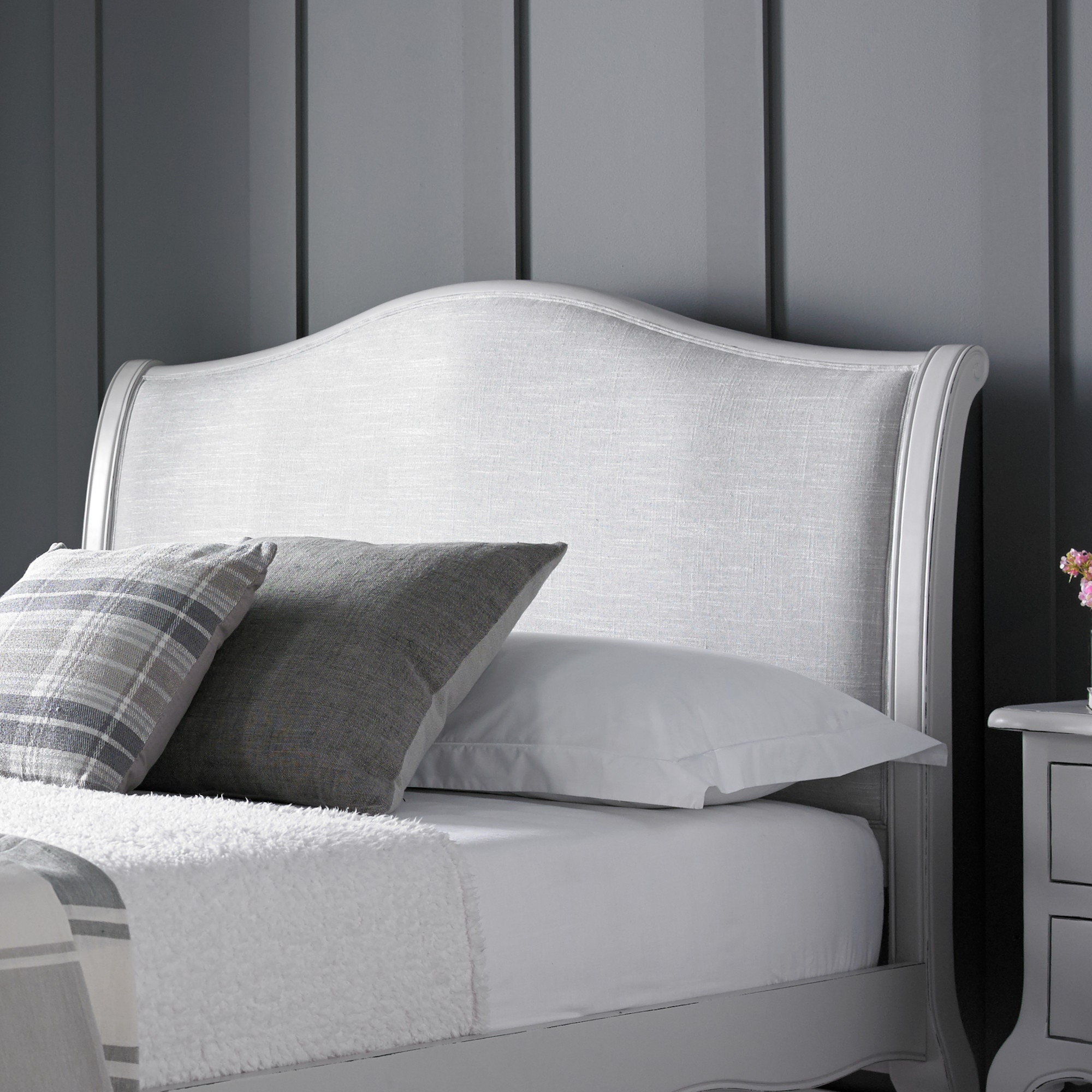 Emily Grey Wooden Bed Frame Double & King Etsy UK