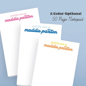 Bloc de notas colorido y maravilloso con nombre personalizado / Bloc de notas con nombre personalizado / ¡Regalo de cumpleaños perfecto para adolescentes!