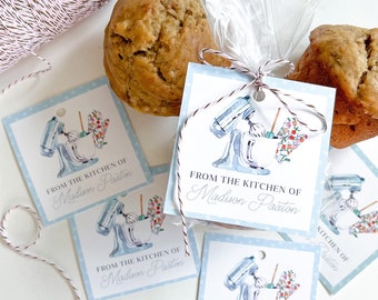 Etichette regalo o adesivi personalizzati per la cucina - Set da 30