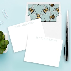 Southern Honey Bees Personalisiertes Feminines Briefpapier 12er Set
