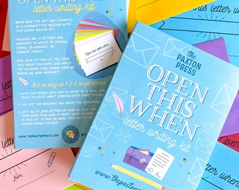 Open When Letter Writing Kit - Snail Mail Envelopes and Stationery