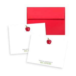 Ideia de presente para professor | Conjunto de 12 cartões de visita com envelopes e design da Apple