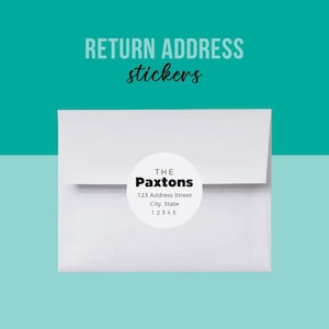 Return Address Labels - 2” Round - Set of 50