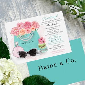Bride & Co - Bridal Shower SET OF 10 printed invitations