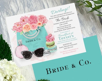 Bride & Co - Bridal Shower SET OF 10 printed invitations