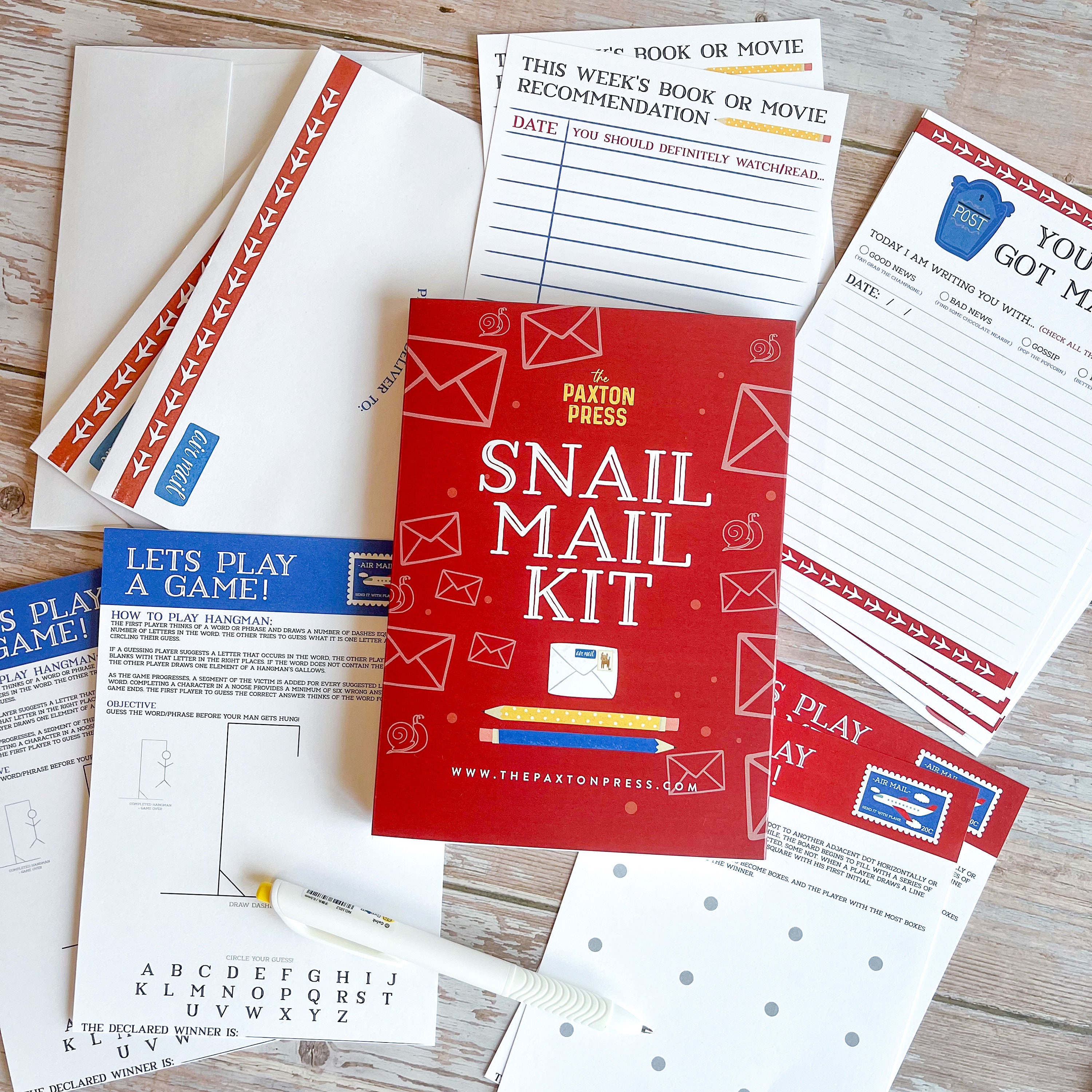 Snail Mail Stationery Set – Fold and Mail Letter Set by boygirlparty – the  boygirlparty shop –