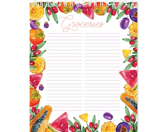 Grocery Shopping List - Fruits - 50 Page Notebook
