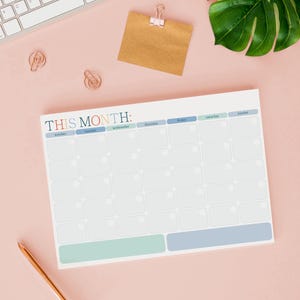 Undatierter XL Tischkalender