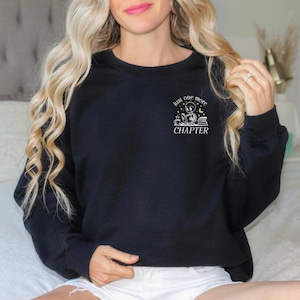 Just One More Chapter Skeleton Reading Unisex Sweatshirt - Dark