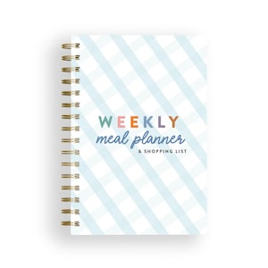 Weekly Meal Planning Notebook with Tear-able Shopping List
