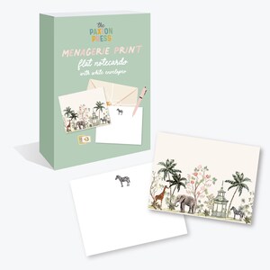 Menagerie briefpapier set van 12 inch
