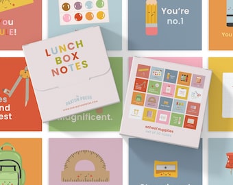 Kawaii Lunch Box Notizen: Motivierende Karten für Kinder (20er Pack)