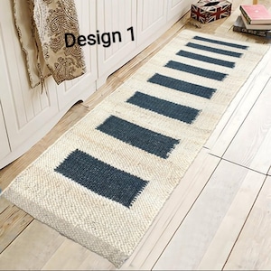 Beautiful custom size hemp jute rug for living room/bedroom/hallway/runner/