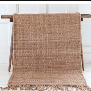Natural Beautiful Jute Area Rug, Hemp Rug For Kitchen, Handwoven Rug, Custom Size Jute Hemp Runner, Home Rug Hemp Rug, Large Area Hemp Rug
