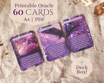 Shadow Work Oracle Deck, Darkwood Dreaming (Printable, A4)
