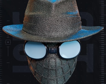Spider-Man Noir Helmet 3D print