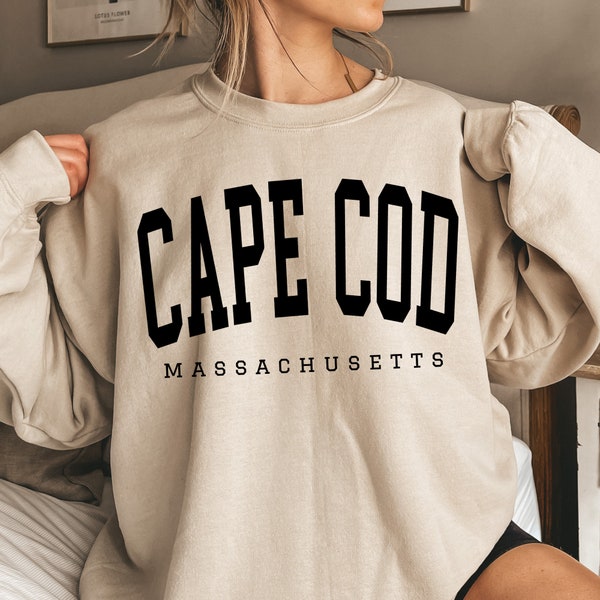 Vintage Cape Cod Massachusetts Sweatshirt, Cape Cod Sweater, Massachusetts Sweater, Cape Cod Gift, Cape Cod Shirt