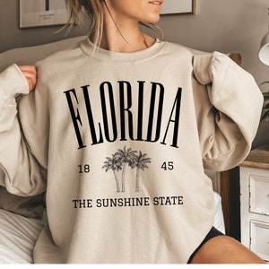 Florida State Sweatshirt, Florida Fan Crewneck, Florida College Sweater, Florida Shirt, Florida Gift, The Sunshine State Sweatshirt