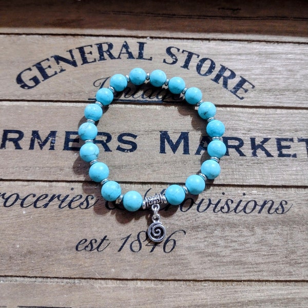 Magnesite Turquoise Bracelet